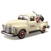 Maisto 1/24 Scale Chevrolet 3100 Pickup 1950 & 2001 FLSTS Heritage Springer White Harley-Davidson Custom Series / Diecast Model Car, Finished Model 32