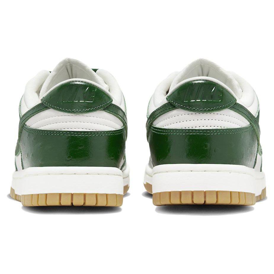 Nike Dunk Low LX Gorge Green Ostrich Women Sneakers Phantom Sail Metallic-Gold FJ2260-002