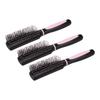 3pcs Professional Hair Brush Rounded Comb Teeth Detangling Hair Brush Hair Comb Brush  For Women