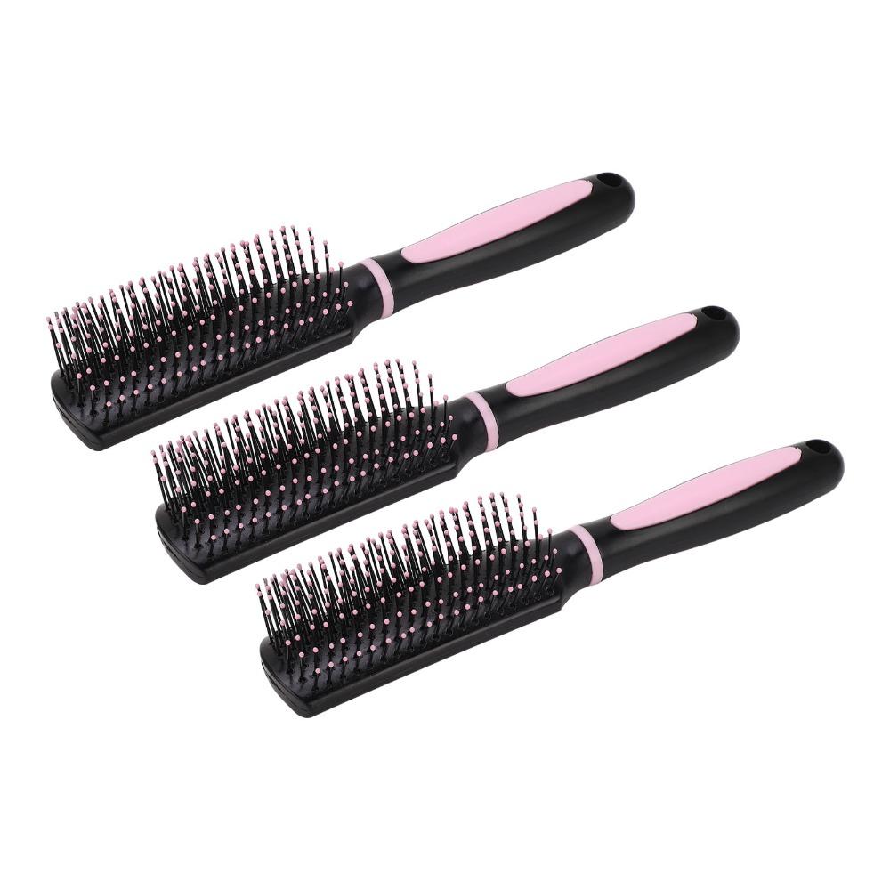 3pcs Professional Hair Brush Rounded Comb Teeth Detangling Hair Brush Hair Comb Brush  For Women