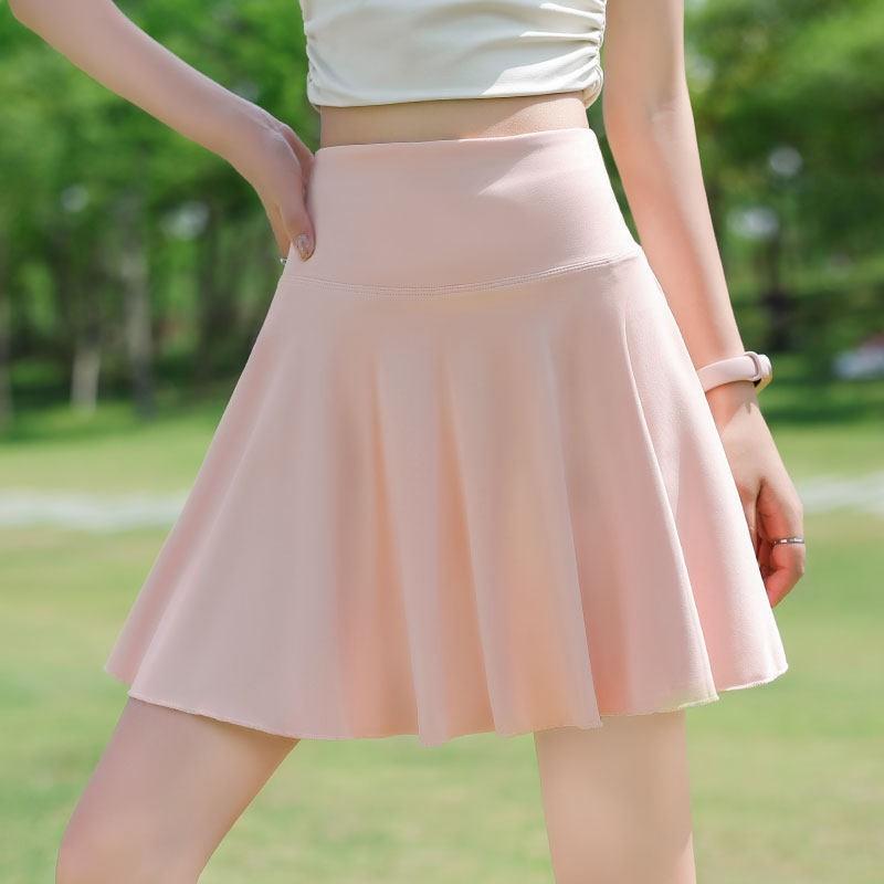 Womens Tennis Badminton Running Outfit Quick Dry Yoga Tank Top Skirt Set Sports Wear