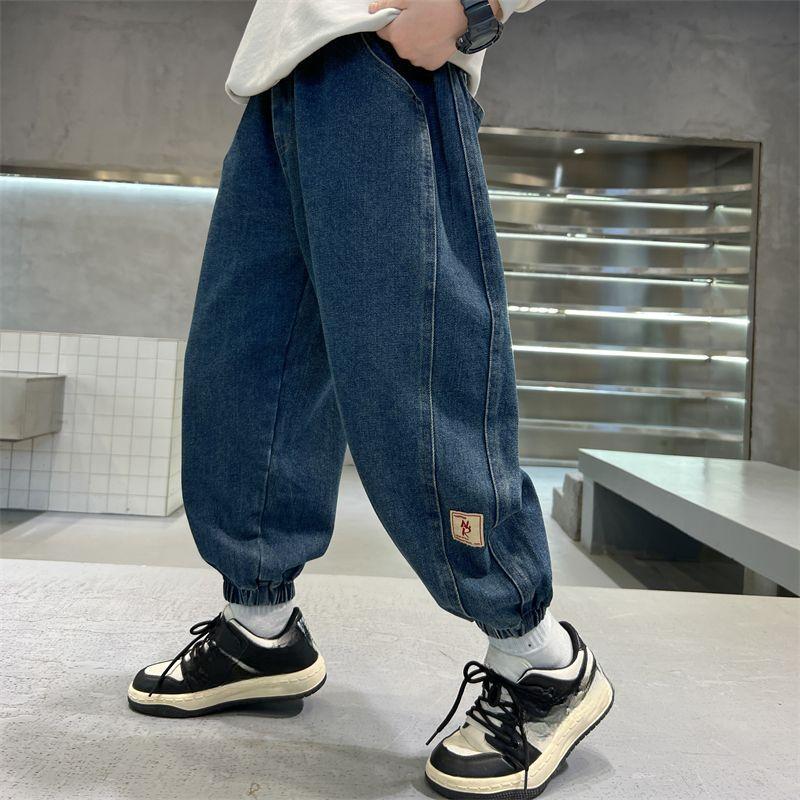 Детская одежда Джинсы для мальчиков Осенние и зимние брюки Детские джинсы и брюки Тренд