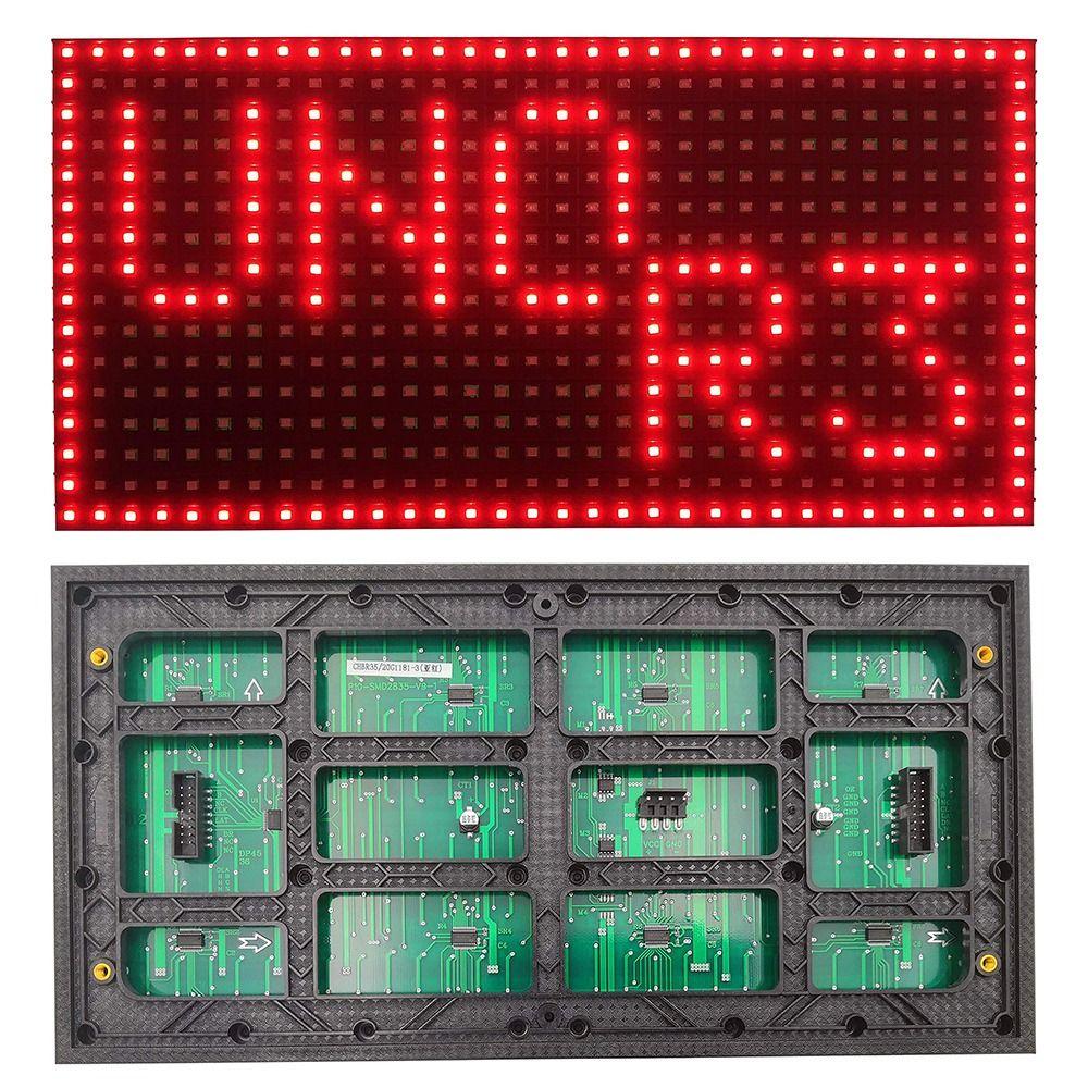 Professional Single Color Red LED Panel Waterproof P10 Pixel Display 320*160mm Outdoor SMD Module Commercial Display