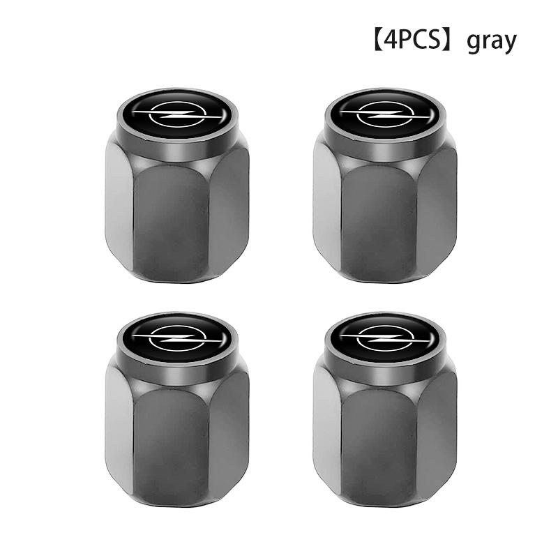 4pcs Metal Tire Valve Cap Dust Protection Cover Accessories For Opel Corsa D Astra G H J K F Mokka C Zafira B Vectra PF5