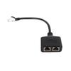 Кабель-удлинитель-разветвитель Ethernet RJ45 с 1 на 2 порта Отличное соединение Передача Адаптер для домашнего офиса