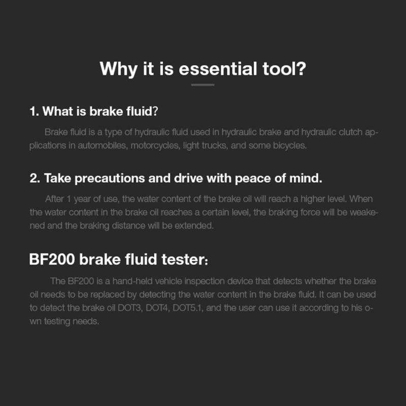 Точная проверка качества масла Универсальный тестер тормозной жидкости Автомобильный диагностический инструмент Цифровой тестер Инструмент для тестирования DOT3 DOT4 DOT5.1