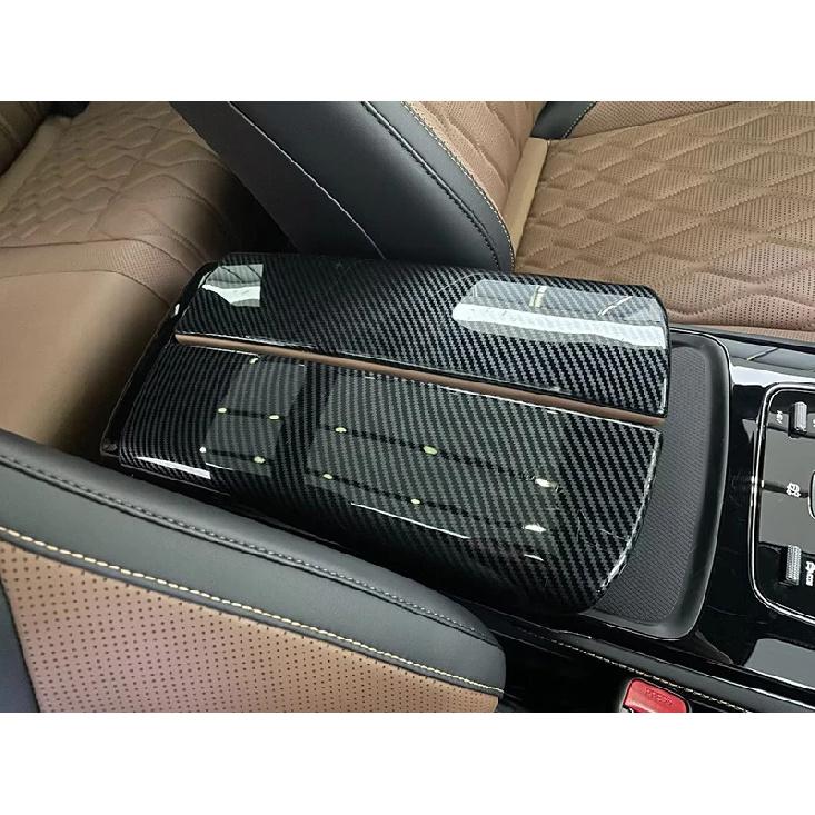 Для BYD Tang II EV Tan EV Аксессуары для автомобиля Стиль под карбон Крышка бокса-подлокотника среднего ряда