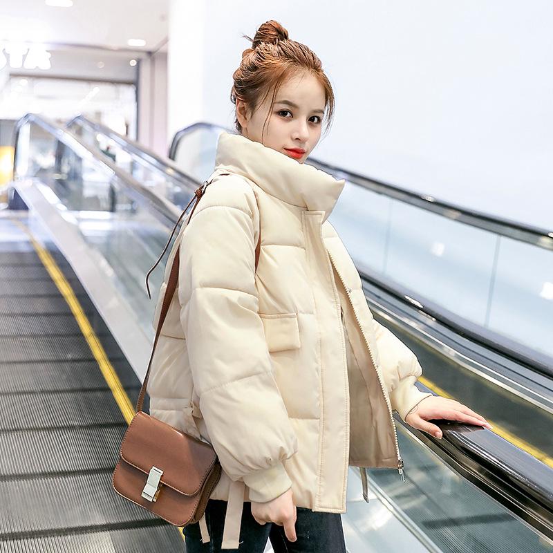 Женская утолщенная теплая зимняя одежда, новая хлопковая пуховая куртка, свободная куртка, хлопковая куртка