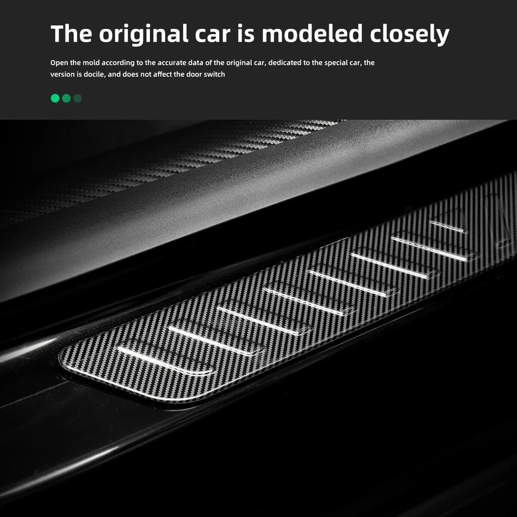Для Tesla Model 3 Y защита порога автомобиля декоративная полоса из нержавеющей стали Model3 2023 защита порога украшение порога