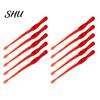 Artificial Bait 10Pcs 7cm Soft Spiral Pattern Fast Fish Gathering Simulation Lure Angling PVC Long Tail Breadworm Worm Fake Outdoor Fishing