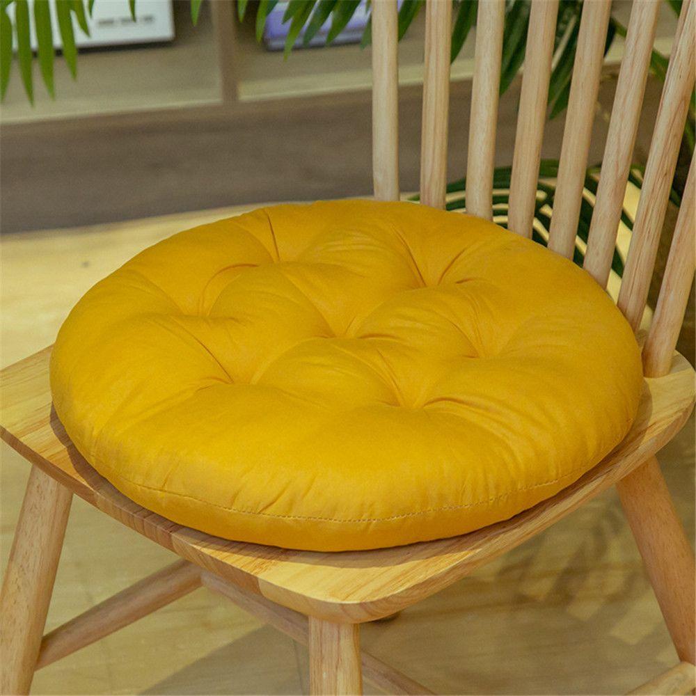 Solid Color Round Pad Winter Chair Cushion Thicken Non-slip Cushion High Quality PP Cotton Round Cushion Dining Chair Cushion