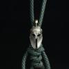 Древняя Греция Спартанский Воин Шрам Шлем Латунь Нож Бусины EDC DIY Паракорд Брелок Шнурок Подвеска Ювелирные Аксессуары