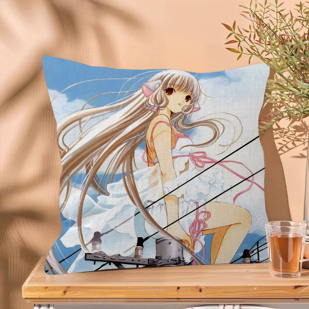 Classic cute Anime CChobits Personalized Pillow Cover Kids Bedroom Wild Party Decor Pillowcase kid Birthday shower Gift