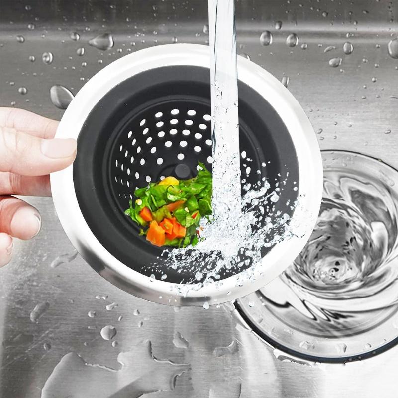Kitchen Silicone Sink Filter Sewer Anti-Clogging Food Waste Strainer Hair Catcher Water Stop Stopper for Bathroom Accessories