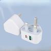 Новое зарядное устройство для мобильного телефона PD20WQC3.0 British Fast Charging A Plus C British Charging Head Dual-port Adapter