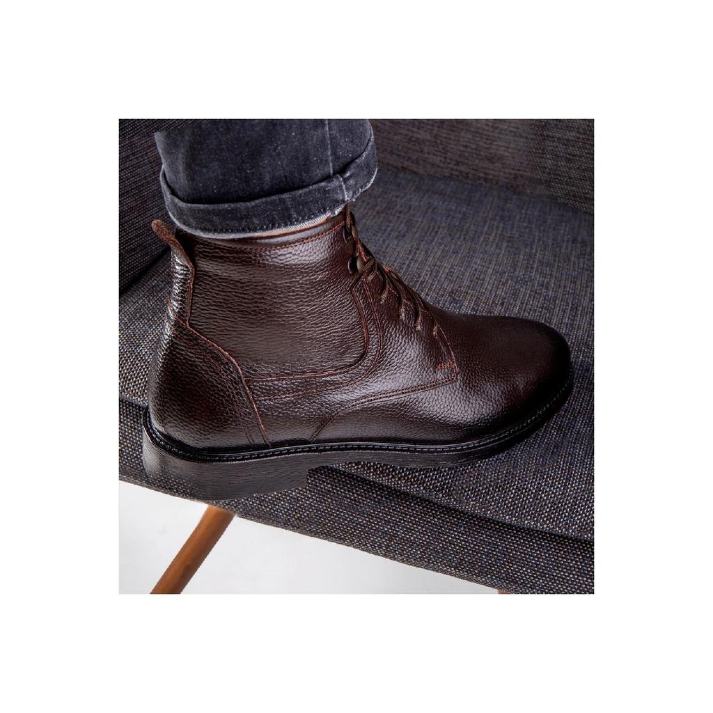 Мужские ботинки Rico из натуральной кожи со шнуровкой на резиновой подошве, ботинки на шнуровке