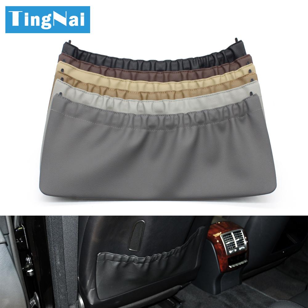 Car Front Left Right Leather Seatback Pocket Storage For Mercedes BENZ S CL Class W221 W216 S300 S350 S400 S500 CL600