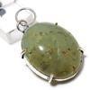 Пренит Драгоценный камень Ручная работа 925 пробы Стерлинговое серебро Подарок Ювелирное изделие Кулон 1,85" t0I13