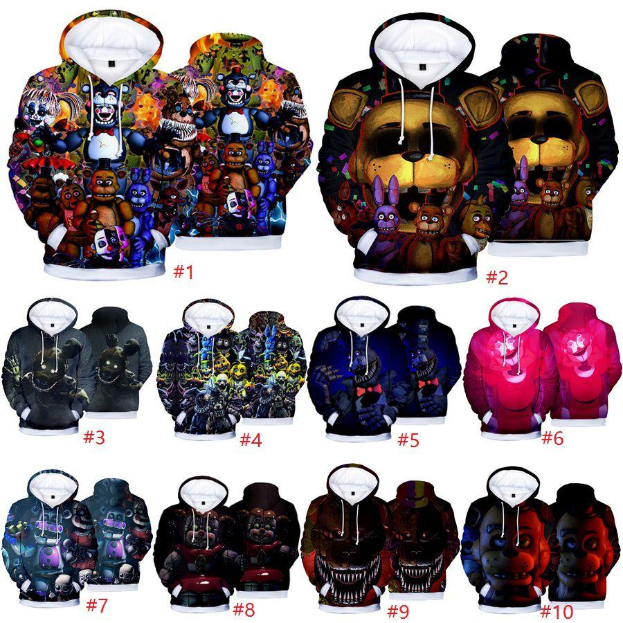 Уютный аниме пуловер худи Five Nights At Freddy's из мягкой удобной ткани