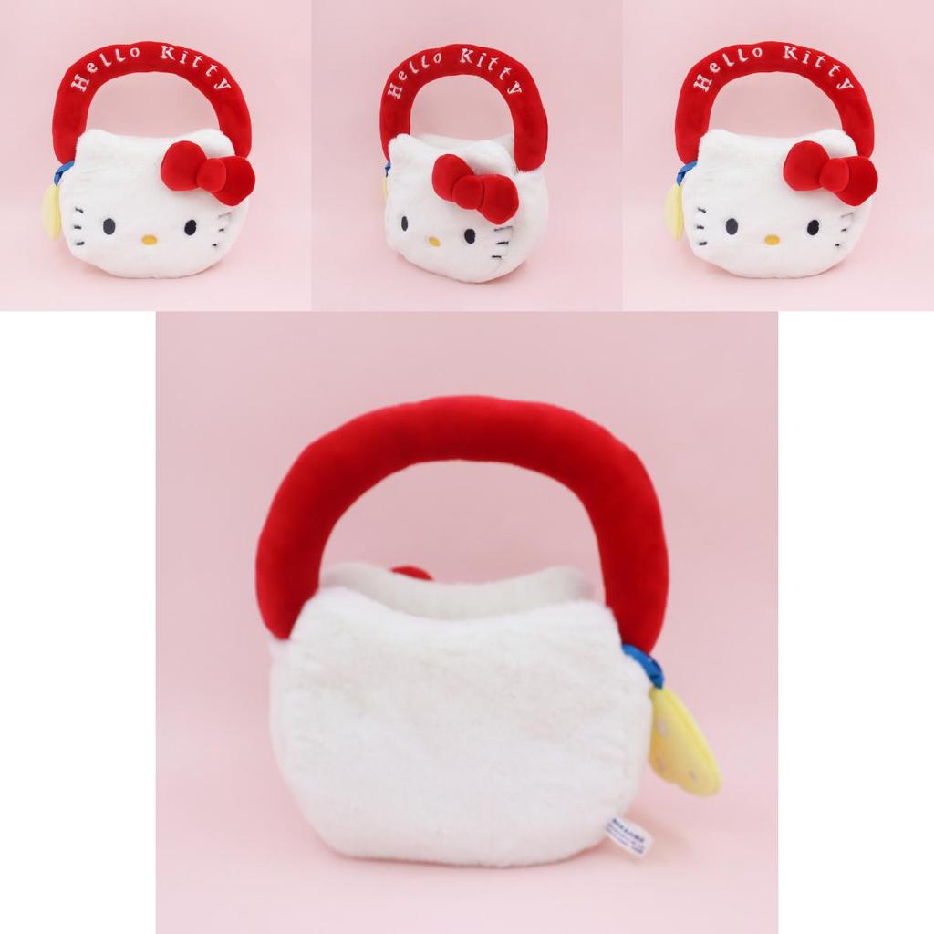 Милый плюшевый рюкзак Hello Kitty с мягким коротким ворсом для девочек и коллекционеров