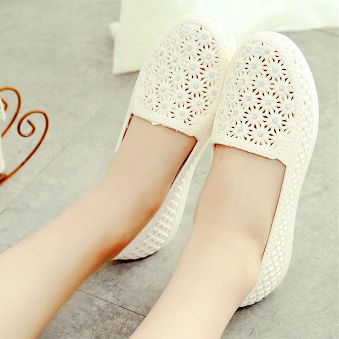 Пара обуви, женские дышащие сандалии с отверстиями для пар, пляжная обувь с отверстиями