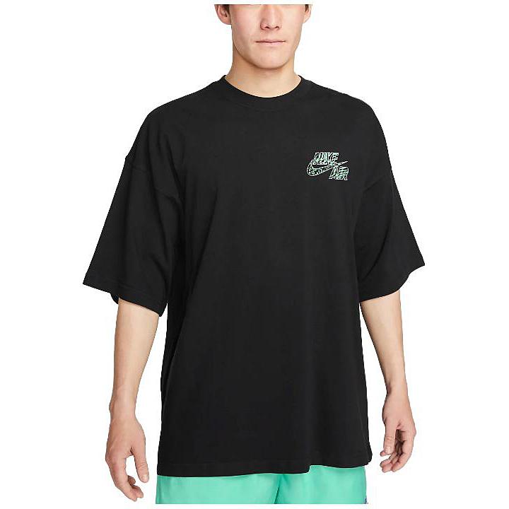 Nike T Shirts Men's Black Crew Neck Moderate Straight Fit FB9818-010