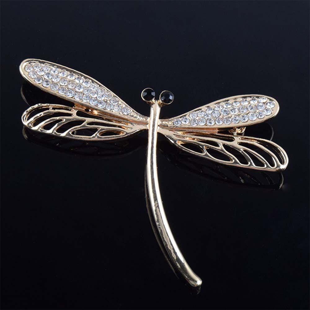 Милые женские стрекозы насекомые модные украшения лацкан шарф булавка брошь подарок