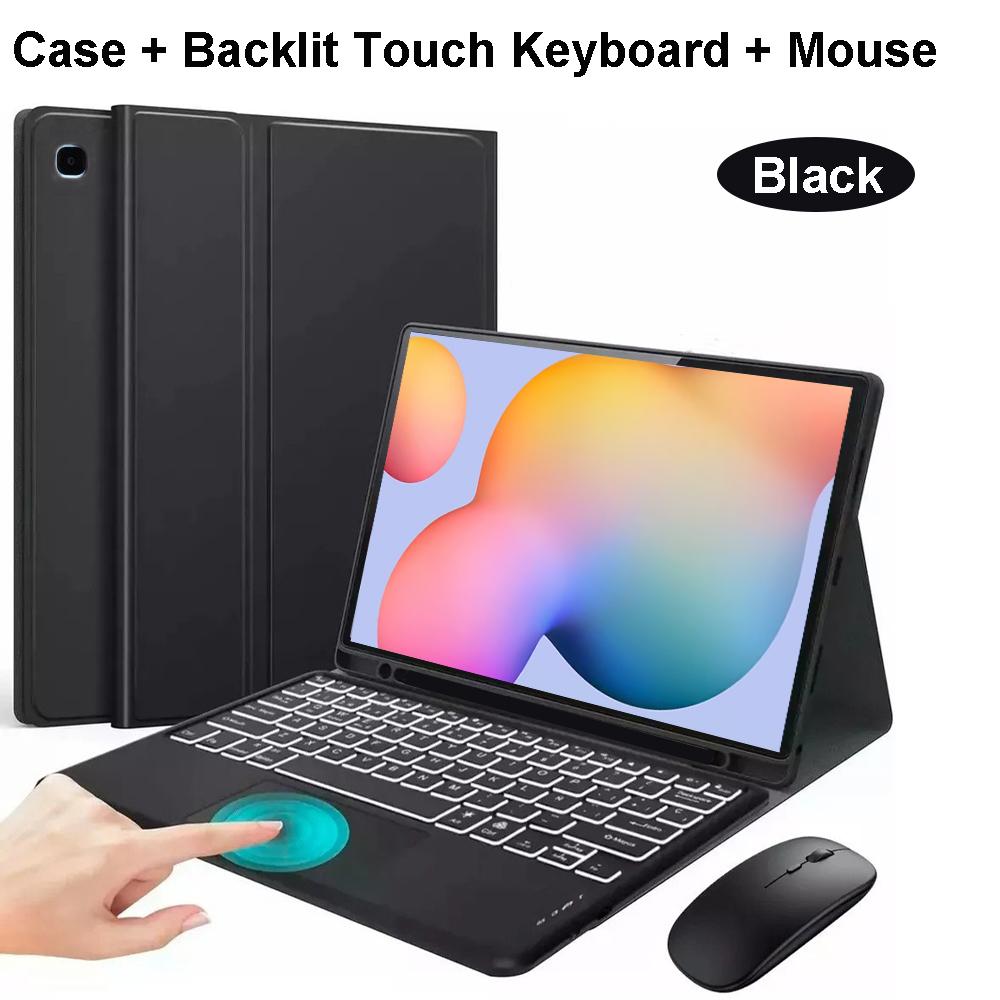 Case for Samsung Tab S6 Lite 10.4 Inch, Bluetooth Keyboard Cover for Galaxy Tab S6 Lite SM-P620/P625/P613/P619/P610/P615/P617