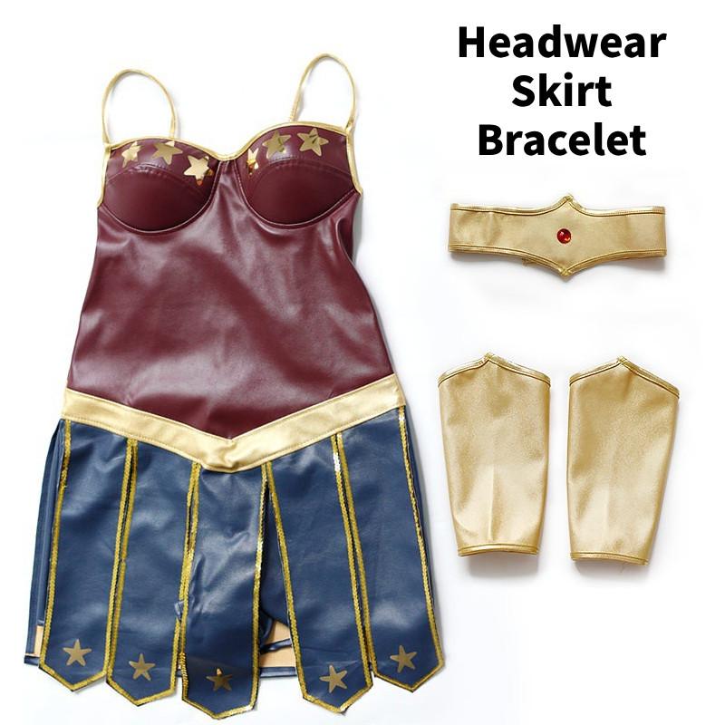 Woman Wonder Halloween Party Movie Justice Dress League Costumes Superwomen