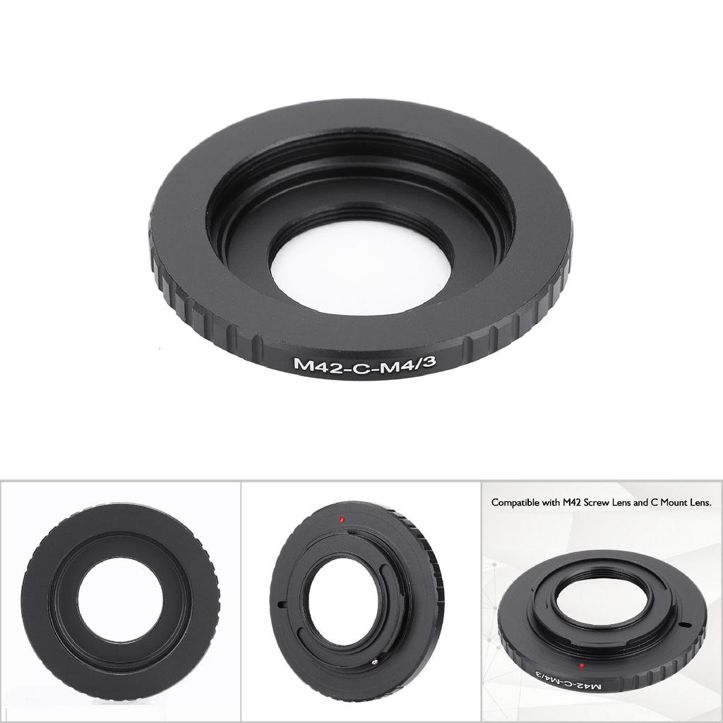 M42   C Mount Movie Lens To Mirrorless Cameras Adapter Dual Purpose(M42 C M4 3)