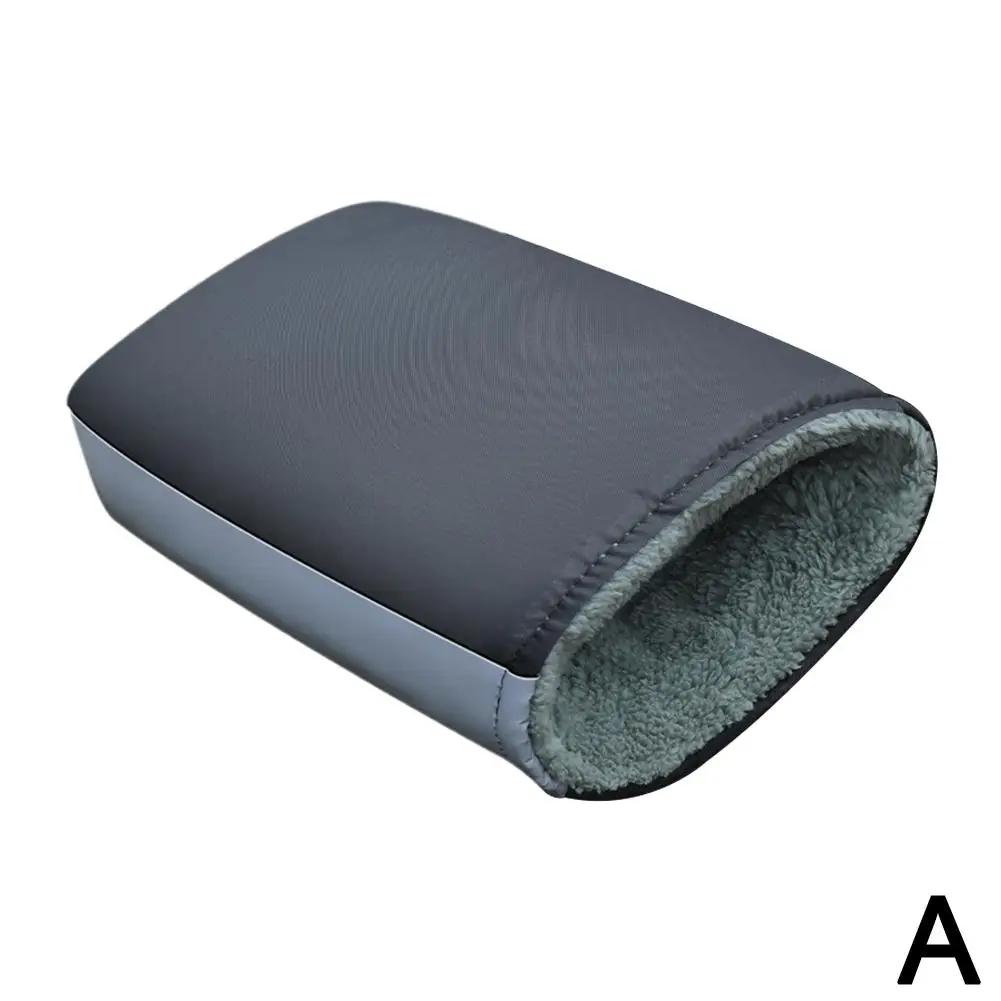 Зимние плюшевые перчатки для электромобиля, утолщенные теплые, увеличенный чехол на руль, ветровое стекло, руль, чехол для водителя мотоцикла, U4Z2