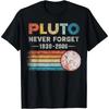 Винтажная футболка Never Forget Pluto Funny Retro Astronomy Space