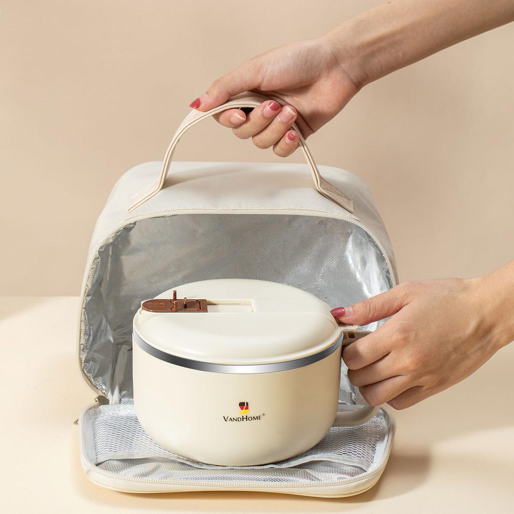 900/1300 мл Ланч-бокс бенто из нержавеющей стали 304 с ручкой, миска для слива воды для лапши быстрого приготовления, контейнер для еды для студентов и взрослых