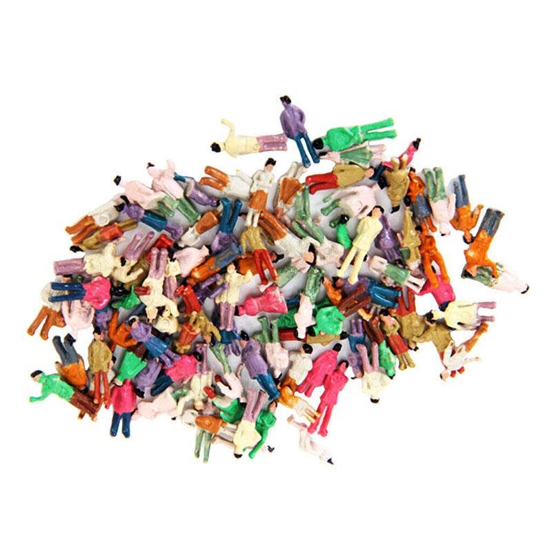 100 шт смешанная окрашенная модель железной дороги Парк-стрит пассажирские люди фигурки 1:150