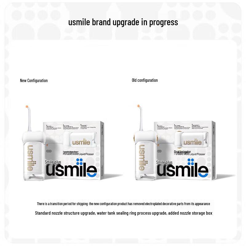 usmile Портативный электрический ирригатор полости рта, штекер CN (адаптер в комплекте)