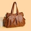 Large Capacity Tote Bag for Women New Casual and Versatile Fashion One-shoulder Crossbody Bag Simple Retro Women's Bag
