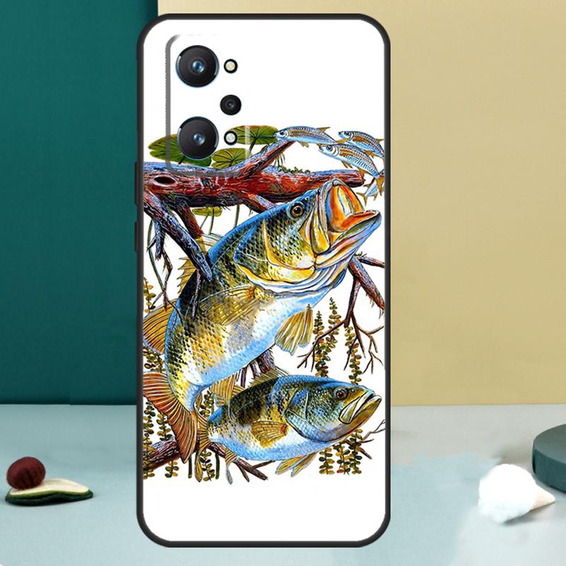 Чехол для Bass Fishing для Realme GT 6T 5 6 GT 7 Pro C67 C75 C61 C55 C53 C51 C21Y C25S 10 11 12 13 14 Pro Plus