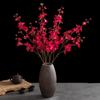 Silk Artificial Flower Spring Plum Blossom Peach Branch Home Outdoor Garden Bonsai Wedding Party Decoration Christmas DIY Gift