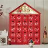 Red House Christmas Wooden Advent Calendar With 24 Storage Drawers Countdown To Christmas Decoration Candy Storage Box