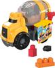 Mega Bloks Грузовик-бетономешалка CAT (9 штук) для возраста от 1 года и старше (GFG11)