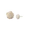 Серьги из серебра 925 пробы с розовым жемчугом, мини, массивные