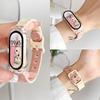 Силиконовый ремешок с текстурой воздушной подушки для Xiaomi Band 10/9/8/7/NFC и Цветной браслет для Xiaomi 6/5/4
