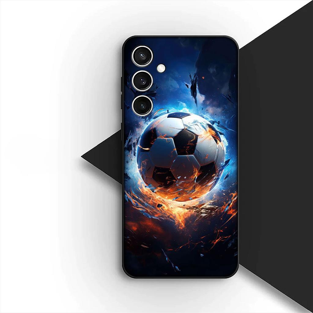 Soccer Number Football Silicone Cover for Samsung Galaxy S10 Lite S8 S9 Plus A33 A34 A31 70 A71 A72 Note 20 9 8 Coque Phone Case