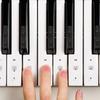 54/61/88 Key Piano Stickers Transparent Piano Keyboard Pvc Sticker Piano Stave