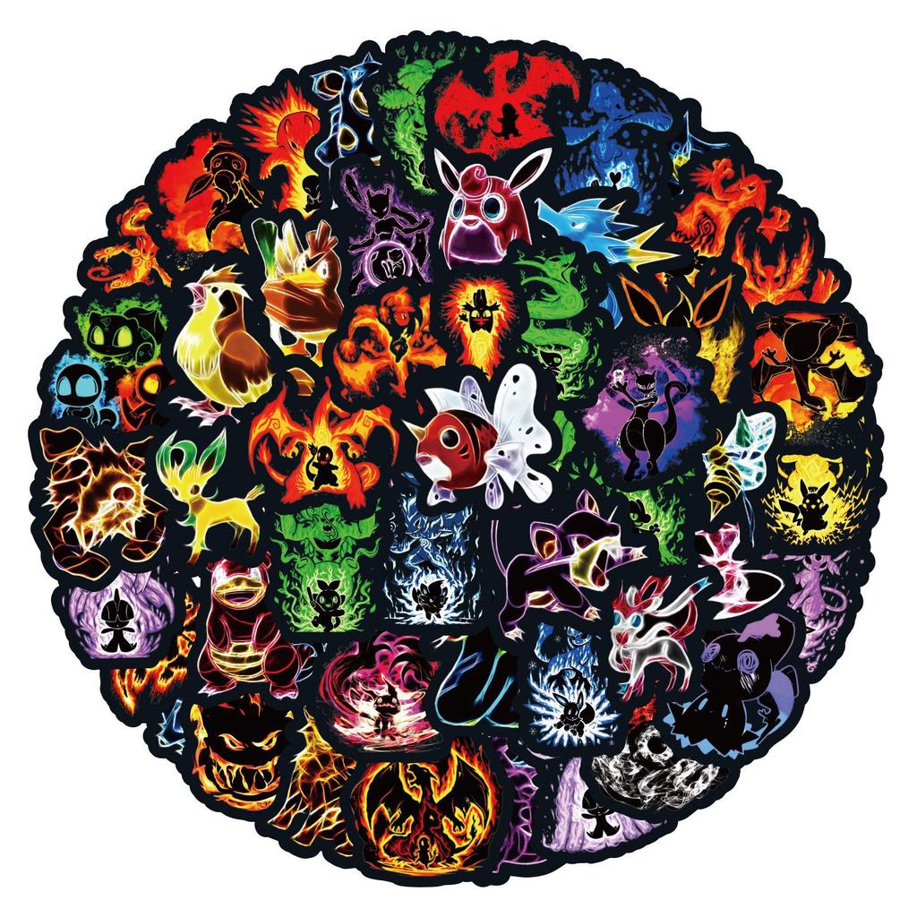 50/200 Pokémon Pikachu Pokémon Pokémon Pokémon Graffiti Stickers