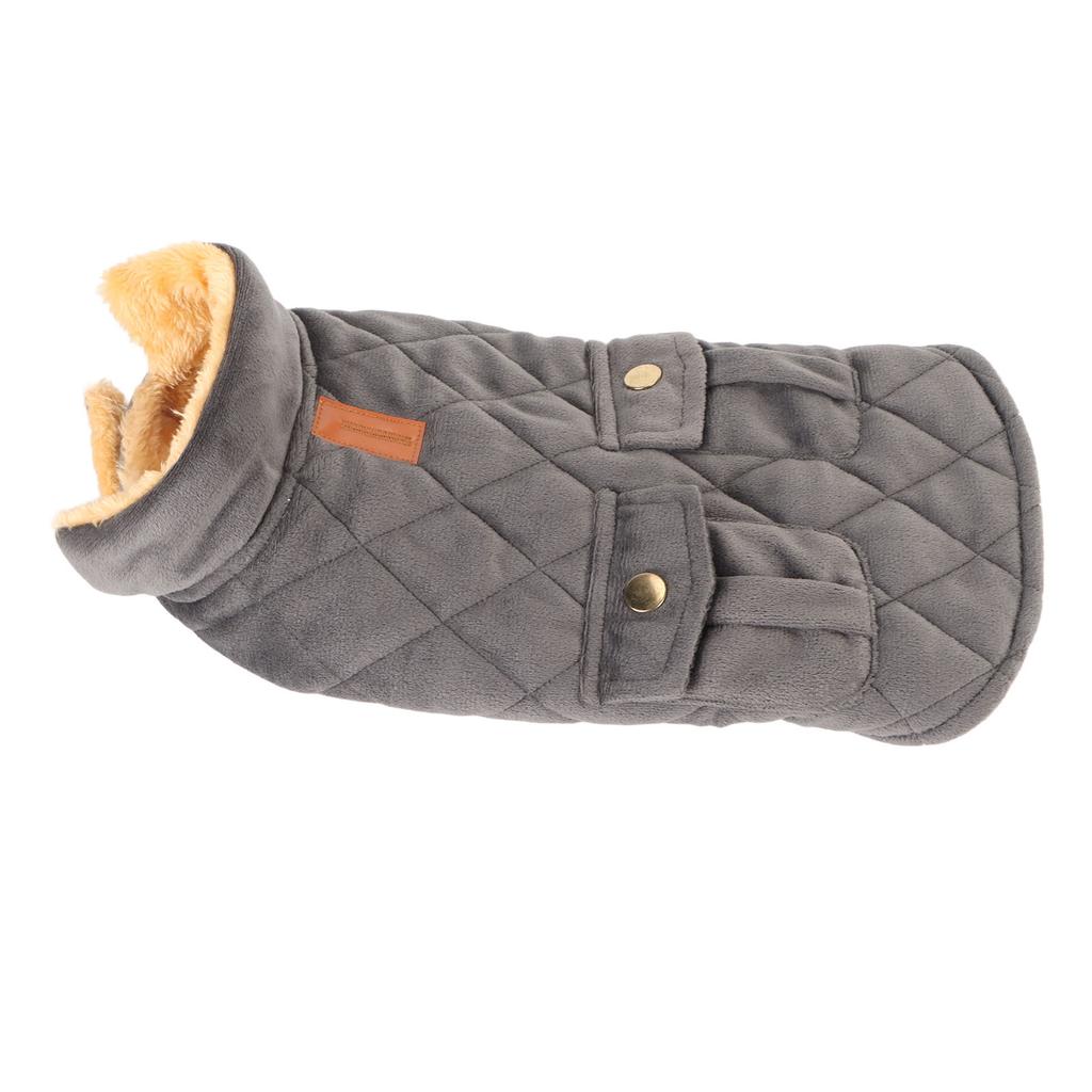 Теплая куртка для собак, модная ветрозащитная, уютная, утолщенная, удобная зимняя куртка для собак с карманом