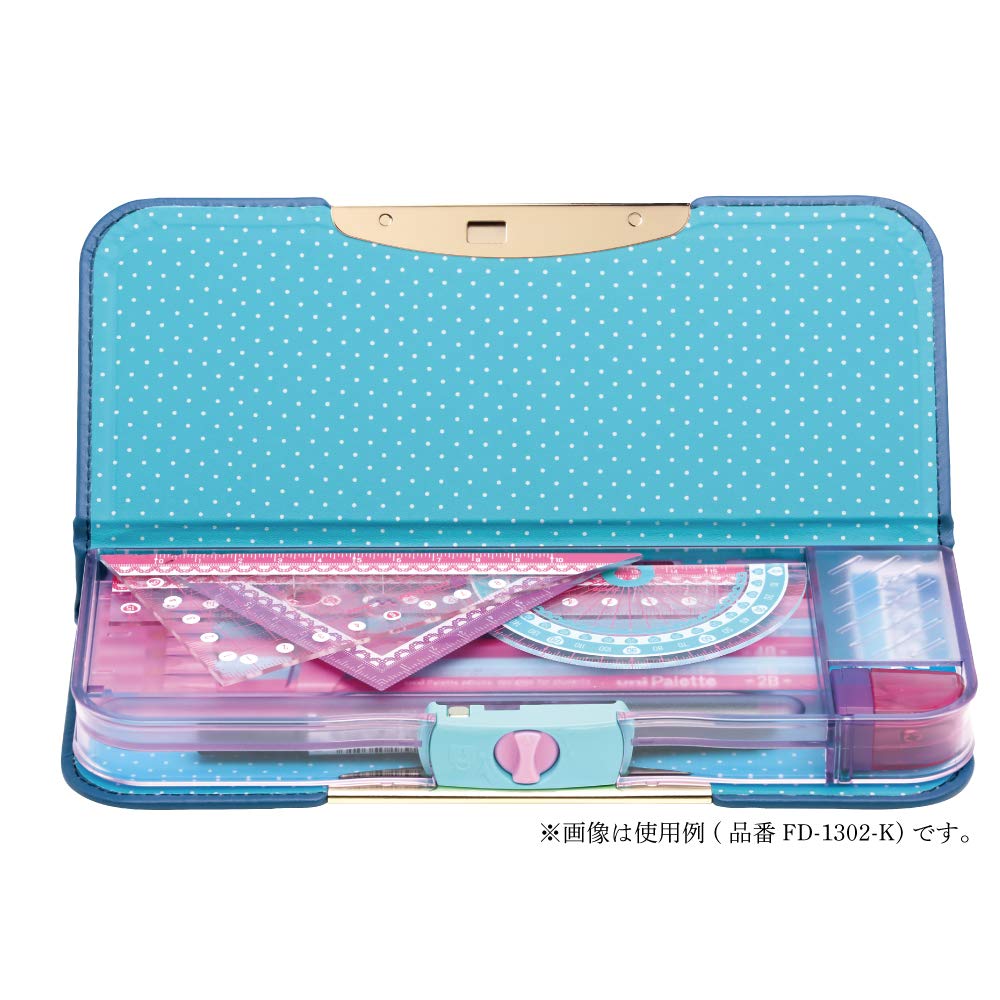 Пенал Sonic Alrock Double-Sided Slim Classic Liana Tiara, темно-синий, FD-1302-K