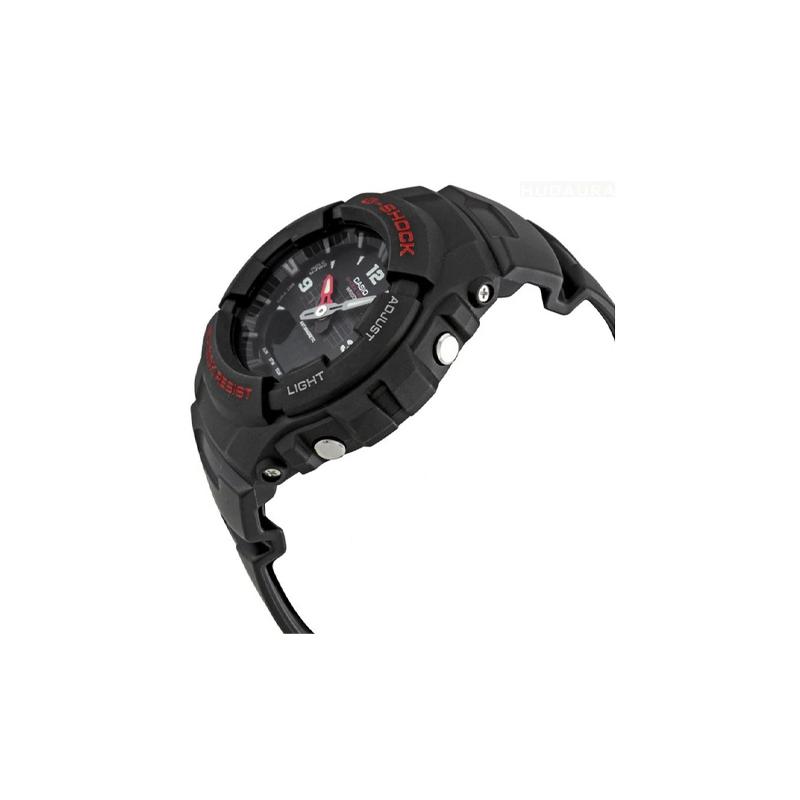 Casio Серия G-SHOCK Модные Классические Кварцевый Механизм Ремешок из Смолы Японские и Корейские Часы Женские Часы Черный Циферблат G-100-1B