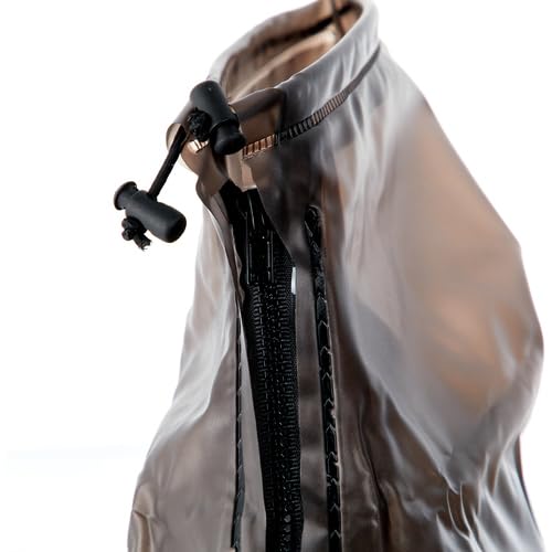 TRUSCO Rain Shoe Cover with Zipper S Size Black (22.5~24.0) RSCS-BK