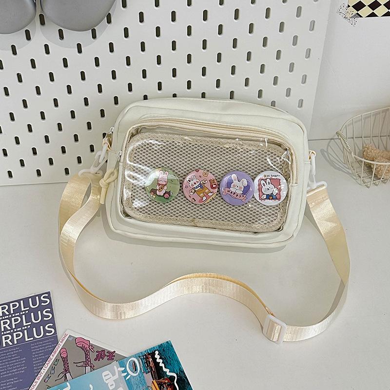 Японская девушка прозрачная сумка для боли, маленькая еда, сумка через плечо, женская универсальная повседневная маленькая сумка для мобильного телефона